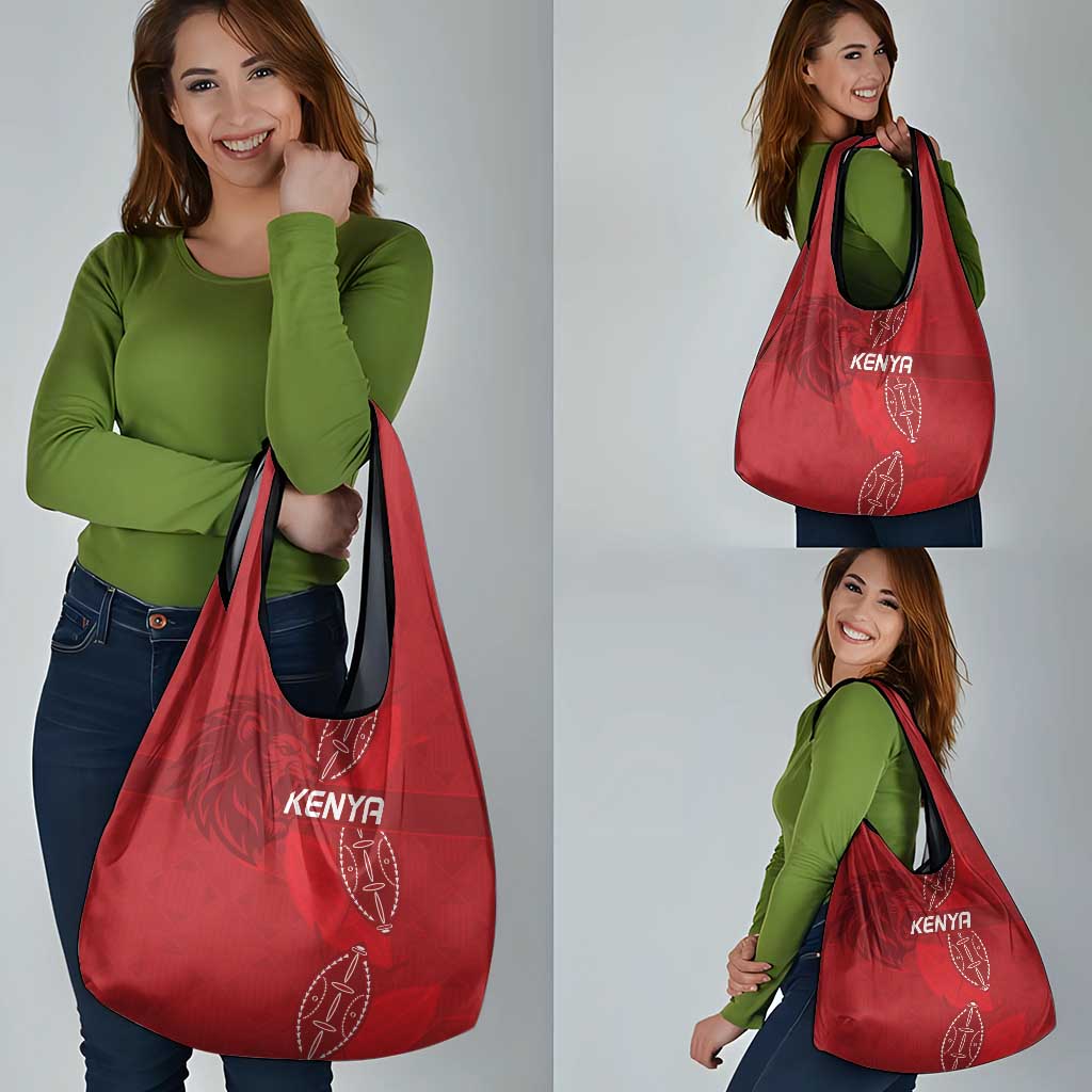 Kenya Rugby Grocery Bag Go Champions Simbas - Red Color