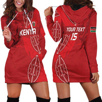 Kenya Rugby Custom Hoodie Dress Go Champions Simbas - Red Color