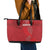 Kenya Rugby Leather Tote Bag Go Champions Simbas - Red Color
