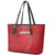 Kenya Rugby Leather Tote Bag Go Champions Simbas - Red Color