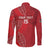 Kenya Rugby Custom Long Sleeve Button Shirt Go Champions Simbas - Red Color