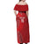Kenya Rugby Custom Off Shoulder Maxi Dress Go Champions Simbas - Red Color