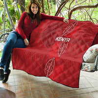 Kenya Rugby Quilt Go Champions Simbas - Red Color