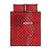 Kenya Rugby Quilt Bed Set Go Champions Simbas - Red Color