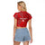 Kenya Rugby Custom Raglan Cropped T Shirt Go Champions Simbas - Red Color