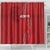 Kenya Rugby Shower Curtain Go Champions Simbas - Red Color