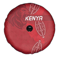 Kenya Rugby Spare Tire Cover Go Champions Simbas - Red Color