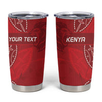 Kenya Rugby Custom Tumbler Cup Go Champions Simbas - Red Color