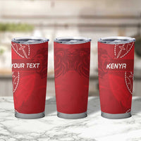 Kenya Rugby Custom Tumbler Cup Go Champions Simbas - Red Color