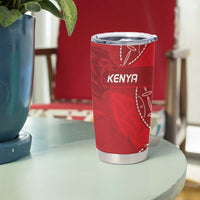 Kenya Rugby Custom Tumbler Cup Go Champions Simbas - Red Color