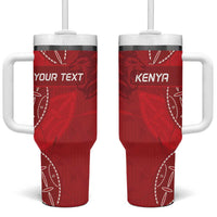 Kenya Rugby Custom Tumbler With Handle Go Champions Simbas - Red Color