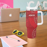 Kenya Rugby Custom Tumbler With Handle Go Champions Simbas - Red Color