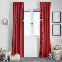Kenya Rugby Window Curtain Go Champions Simbas - Red Color