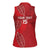 Kenya Rugby Custom Women Sleeveless Polo Shirt Go Champions Simbas - Red Color