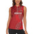 Kenya Rugby Custom Women Sleeveless Polo Shirt Go Champions Simbas - Red Color