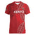 Kenya Rugby Custom Women V-Neck T-Shirt Go Champions Simbas - Red Color