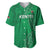 Kenya Rugby Custom Baseball Jersey Go Champions Simbas - Green Color