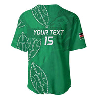 Kenya Rugby Custom Baseball Jersey Go Champions Simbas - Green Color