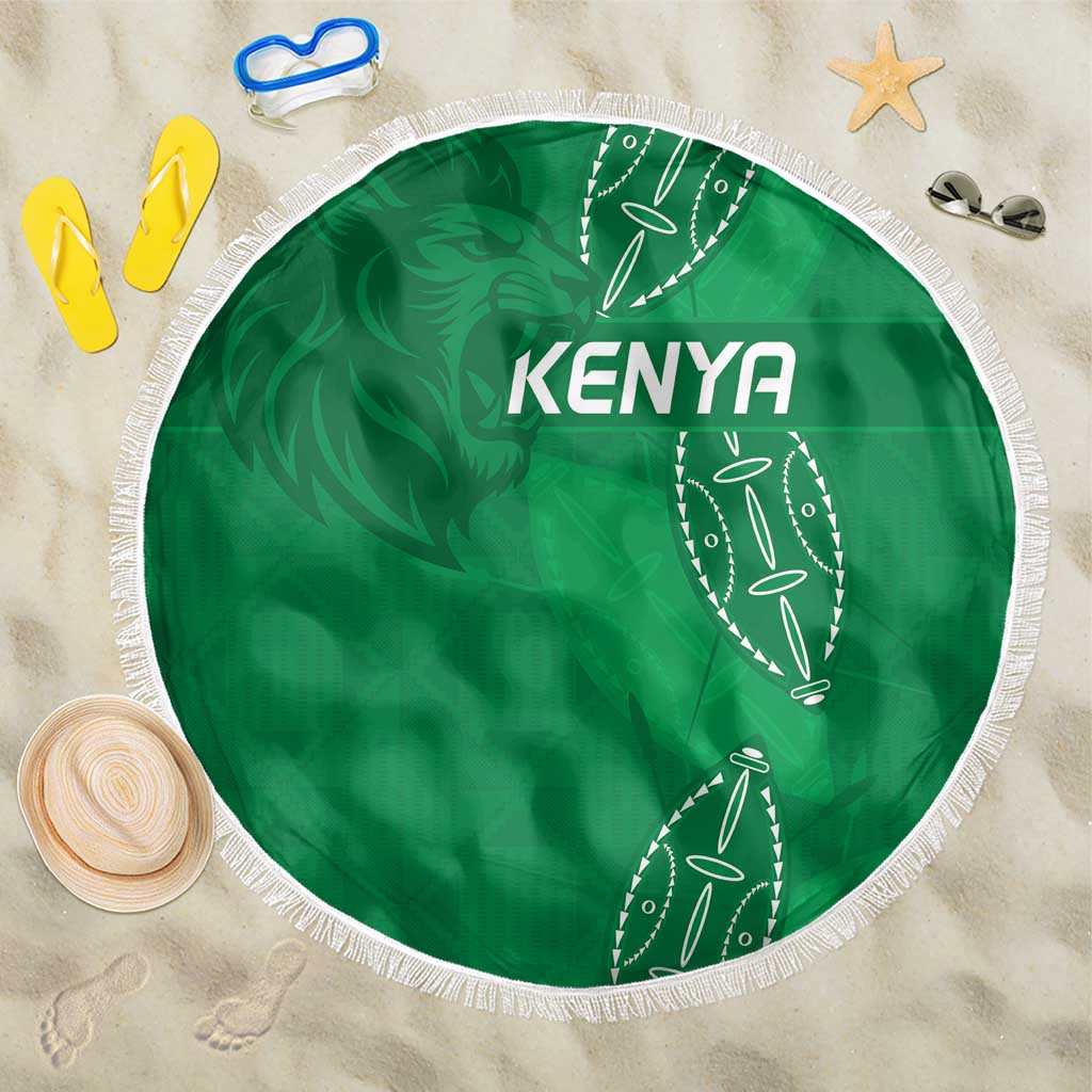 Kenya Rugby Beach Blanket Go Champions Simbas - Green Color