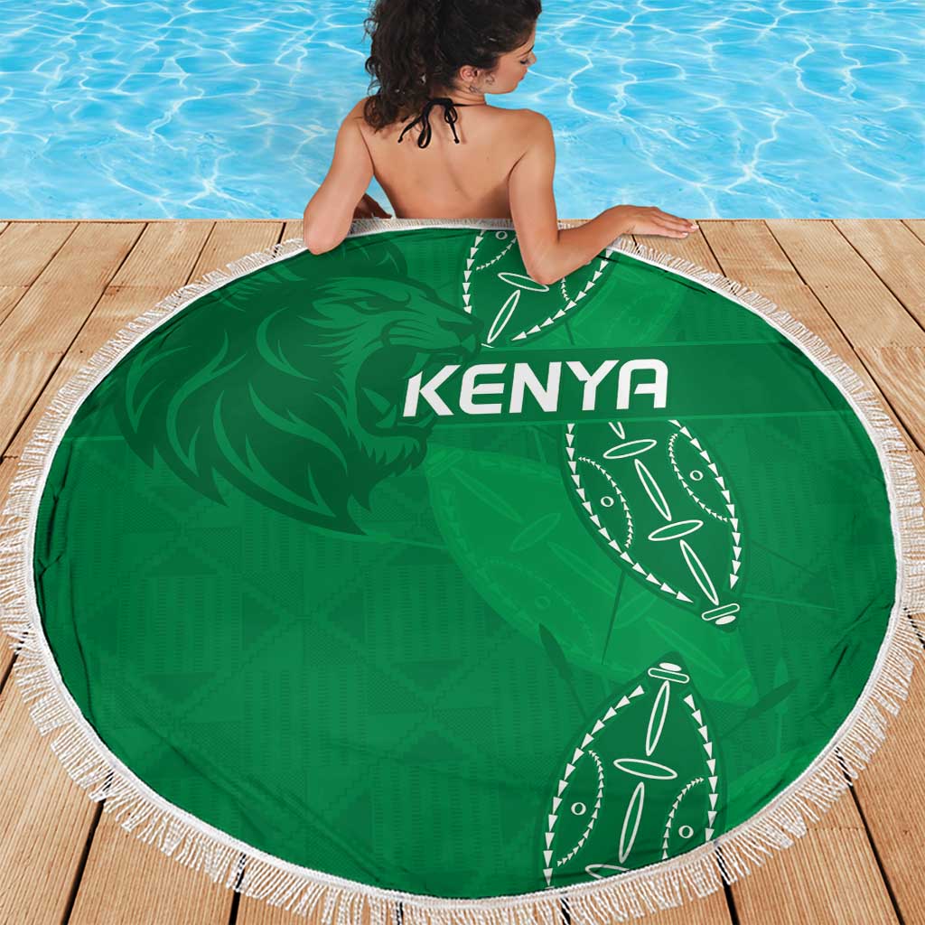 Kenya Rugby Beach Blanket Go Champions Simbas - Green Color