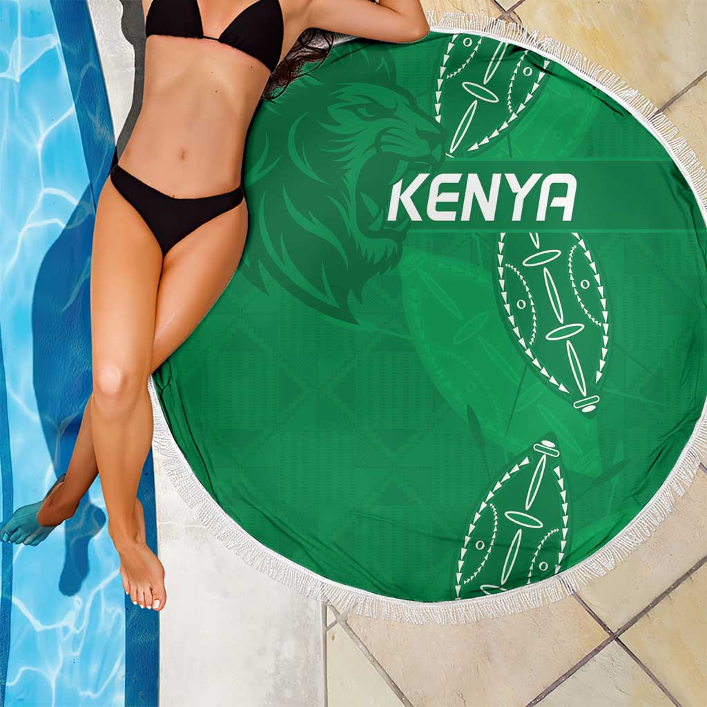 Kenya Rugby Beach Blanket Go Champions Simbas - Green Color