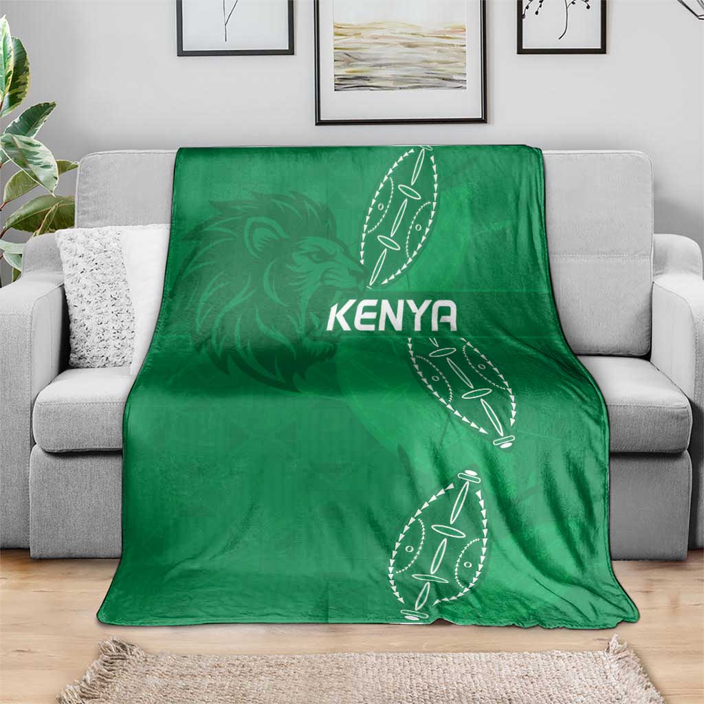 Kenya Rugby Blanket Go Champions Simbas - Green Color
