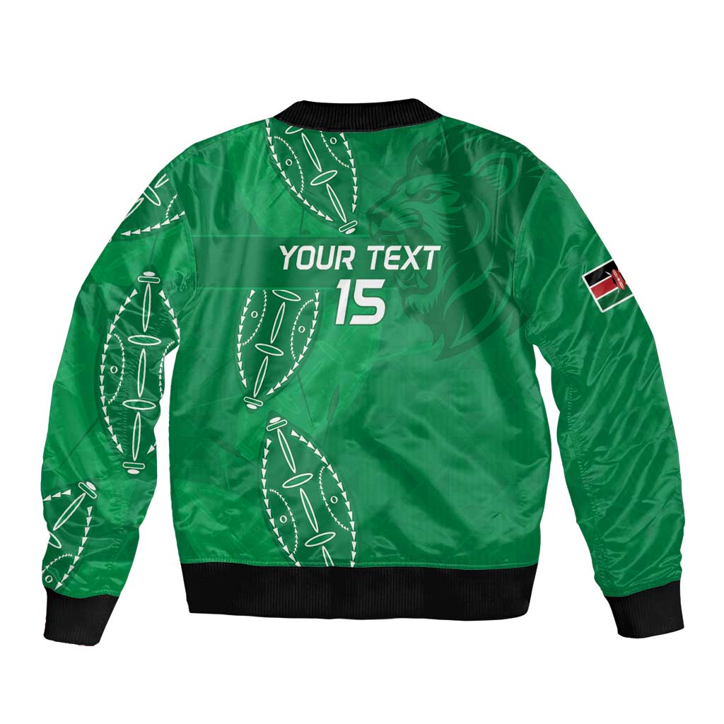 Kenya Rugby Custom Bomber Jacket Go Champions Simbas - Green Color