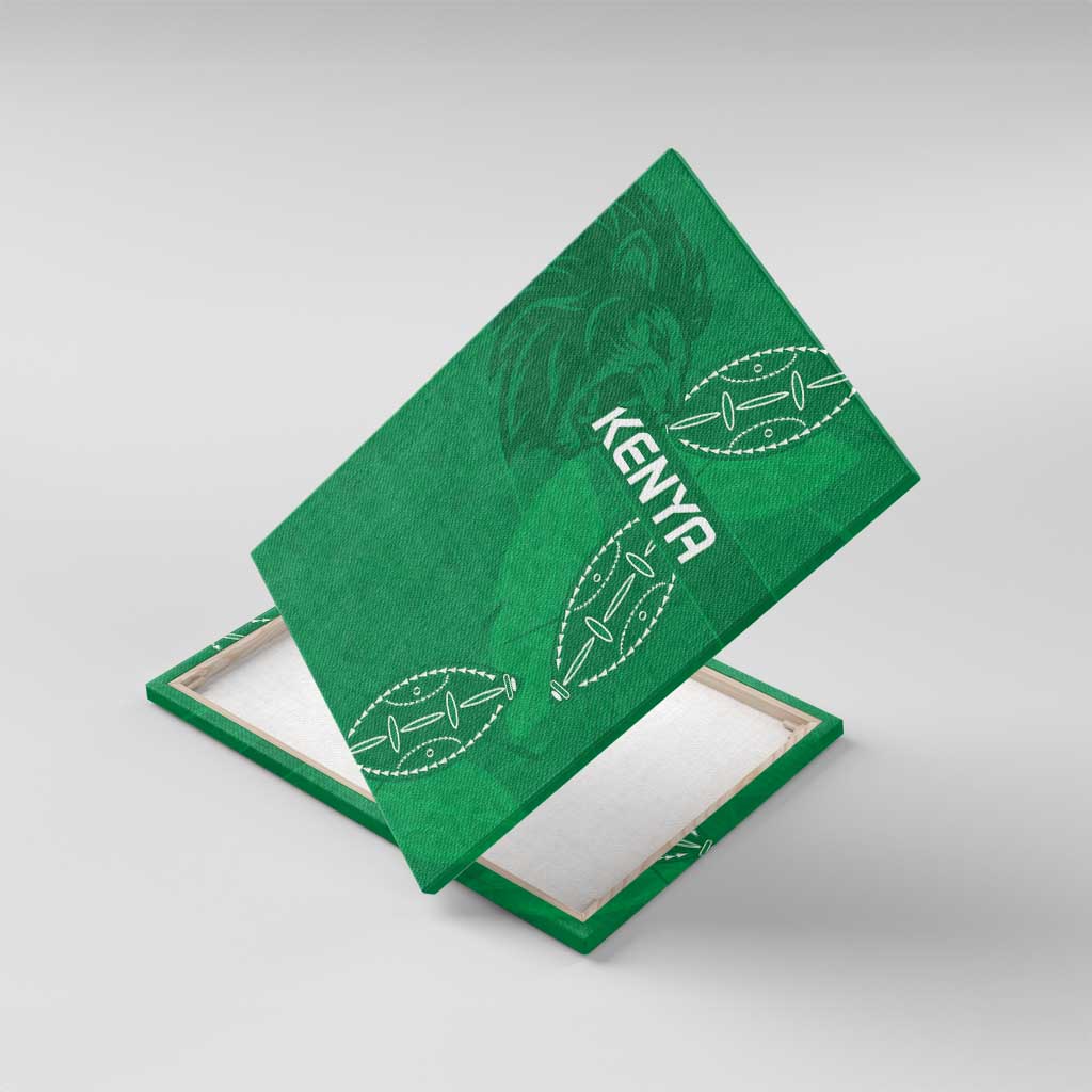 Kenya Rugby Canvas Wall Art Go Champions Simbas - Green Color