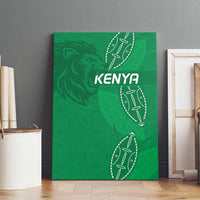 Kenya Rugby Canvas Wall Art Go Champions Simbas - Green Color