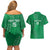 Kenya Rugby Custom Couples Matching Off Shoulder Short Dress and Hawaiian Shirt Go Champions Simbas - Green Color