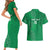 Kenya Rugby Custom Couples Matching Short Sleeve Bodycon Dress and Hawaiian Shirt Go Champions Simbas - Green Color