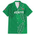 Kenya Rugby Custom Family Matching Long Sleeve Bodycon Dress and Hawaiian Shirt Go Champions Simbas - Green Color