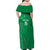 Kenya Rugby Custom Family Matching Off Shoulder Maxi Dress and Hawaiian Shirt Go Champions Simbas - Green Color