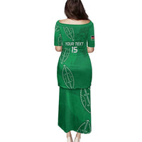 Kenya Rugby Custom Family Matching Puletasi and Hawaiian Shirt Go Champions Simbas - Green Color