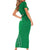 Kenya Rugby Custom Family Matching Short Sleeve Bodycon Dress and Hawaiian Shirt Go Champions Simbas - Green Color