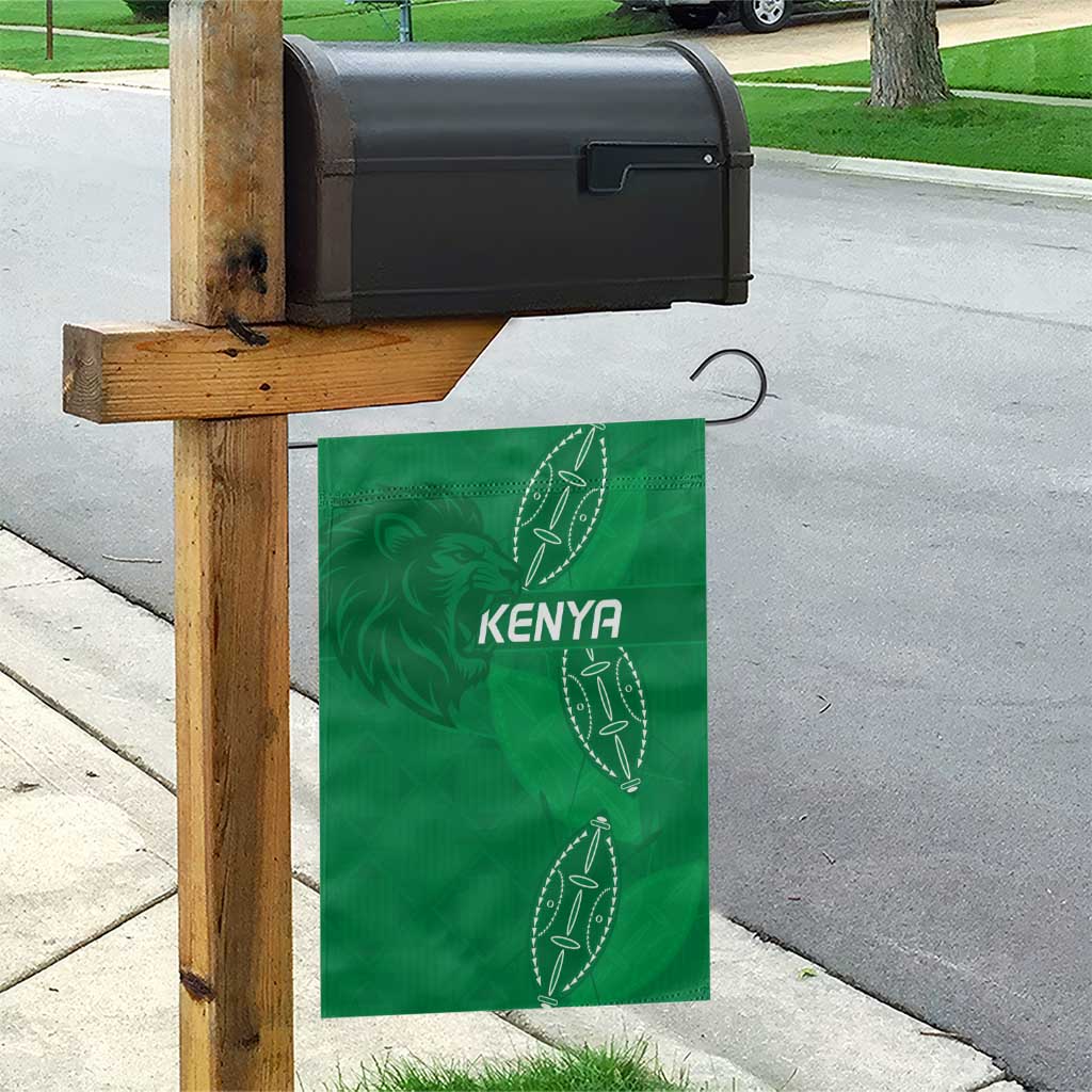 Kenya Rugby Garden Flag Go Champions Simbas - Green Color