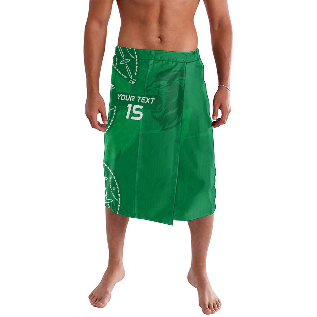 Kenya Rugby Custom Lavalava Go Champions Simbas - Green Color