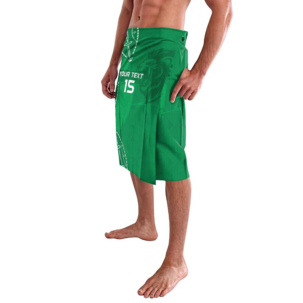 Kenya Rugby Custom Lavalava Go Champions Simbas - Green Color
