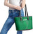 Kenya Rugby Leather Tote Bag Go Champions Simbas - Green Color