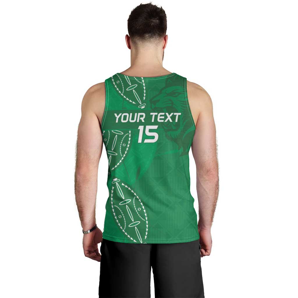 Kenya Rugby Custom Men Tank Top Go Champions Simbas - Green Color