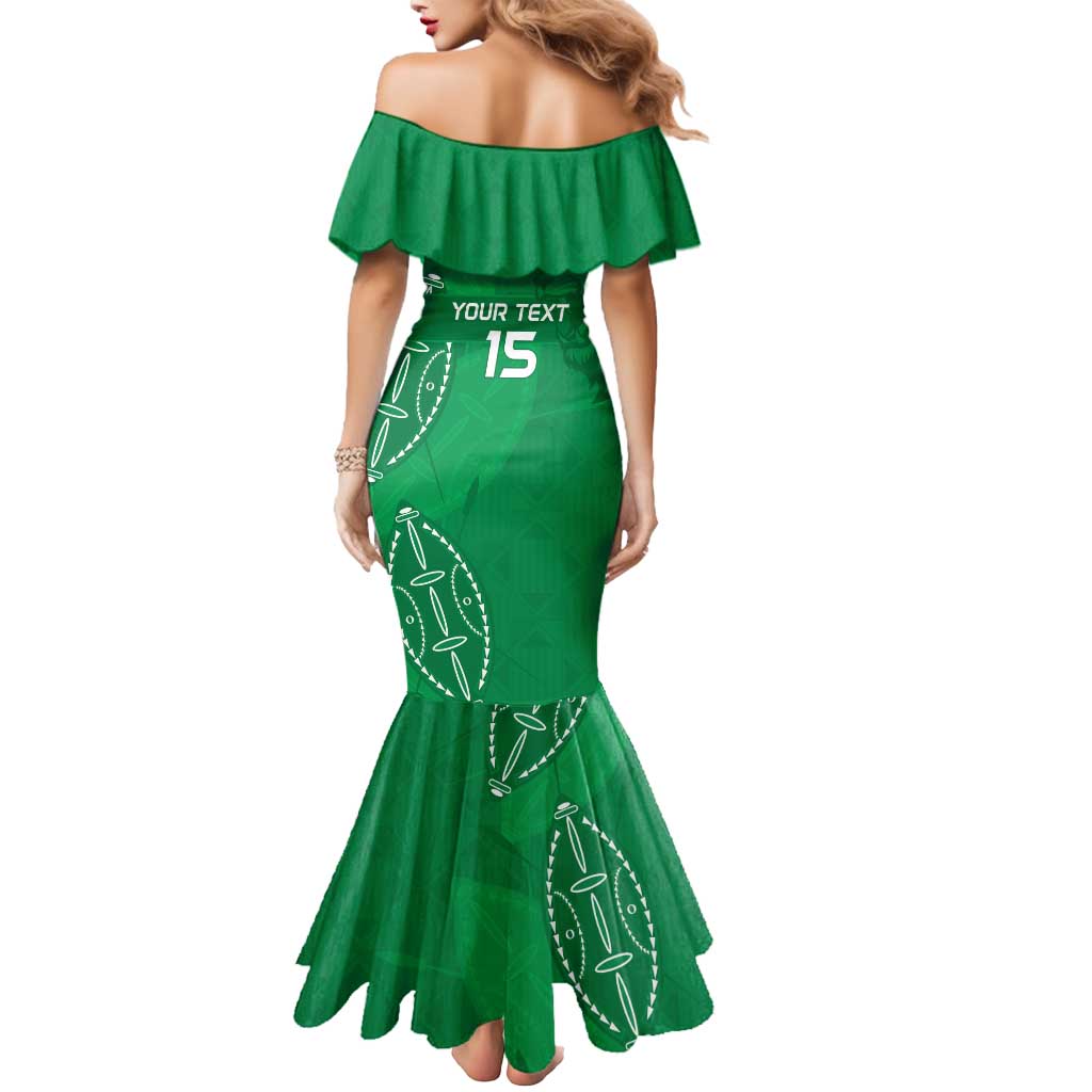 Kenya Rugby Custom Mermaid Dress Go Champions Simbas - Green Color