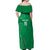 Kenya Rugby Custom Off Shoulder Maxi Dress Go Champions Simbas - Green Color
