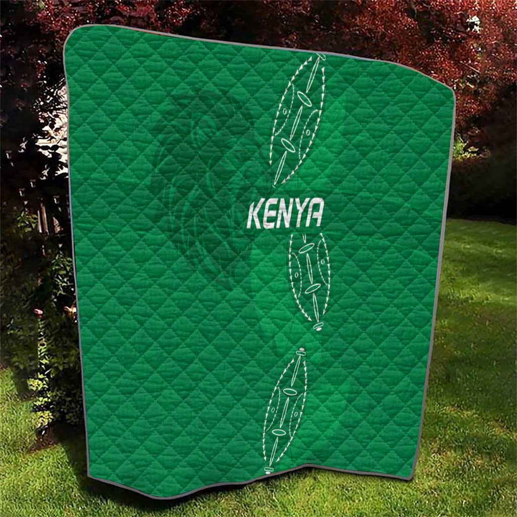 Kenya Rugby Quilt Go Champions Simbas - Green Color