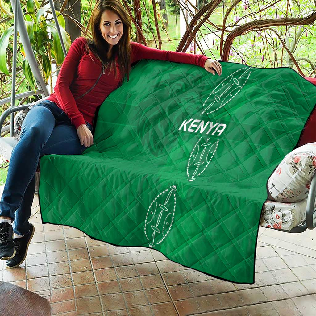 Kenya Rugby Quilt Go Champions Simbas - Green Color