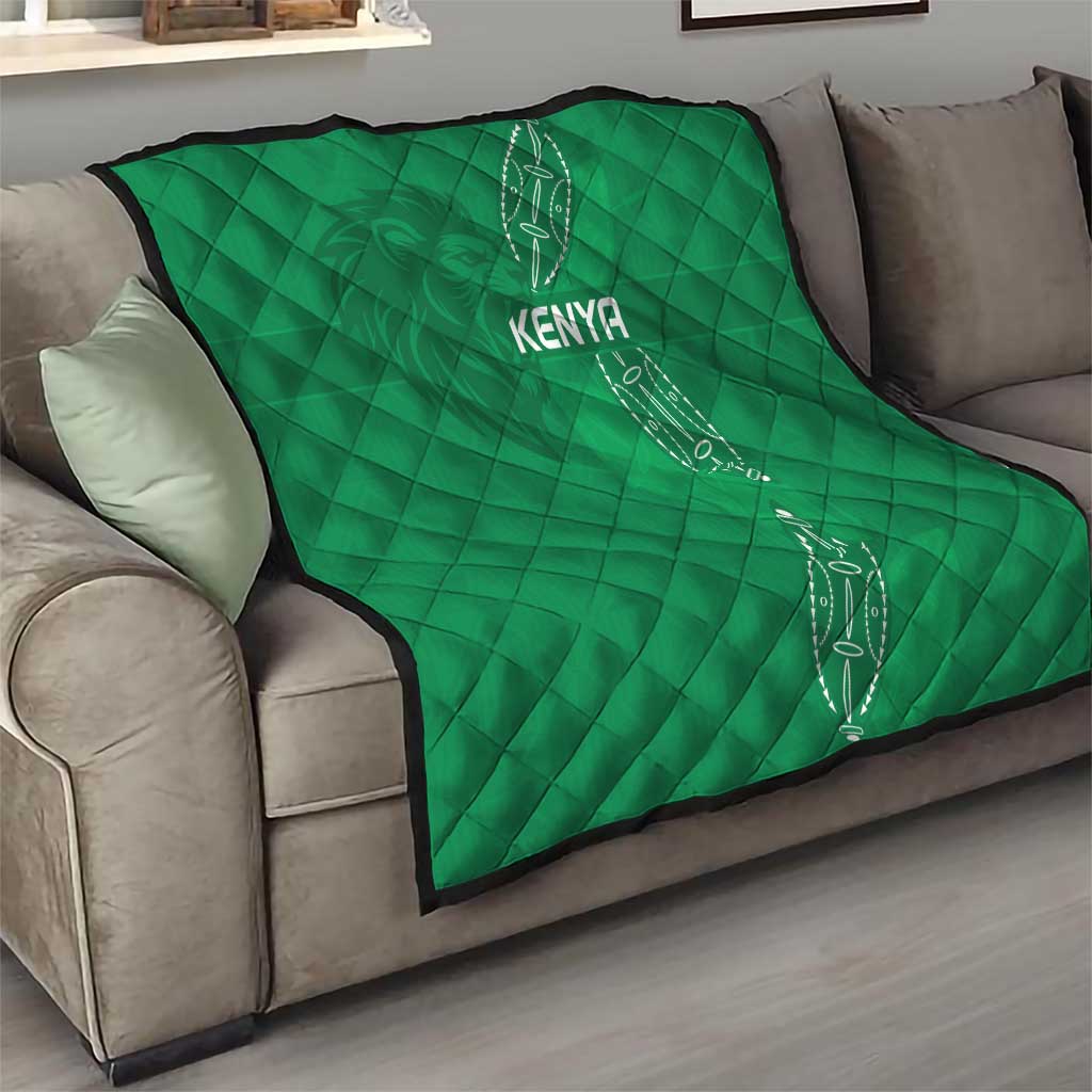 Kenya Rugby Quilt Go Champions Simbas - Green Color
