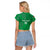 Kenya Rugby Custom Raglan Cropped T Shirt Go Champions Simbas - Green Color