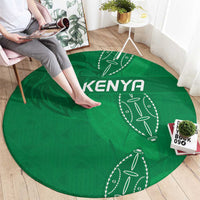 Kenya Rugby Round Carpet Go Champions Simbas - Green Color