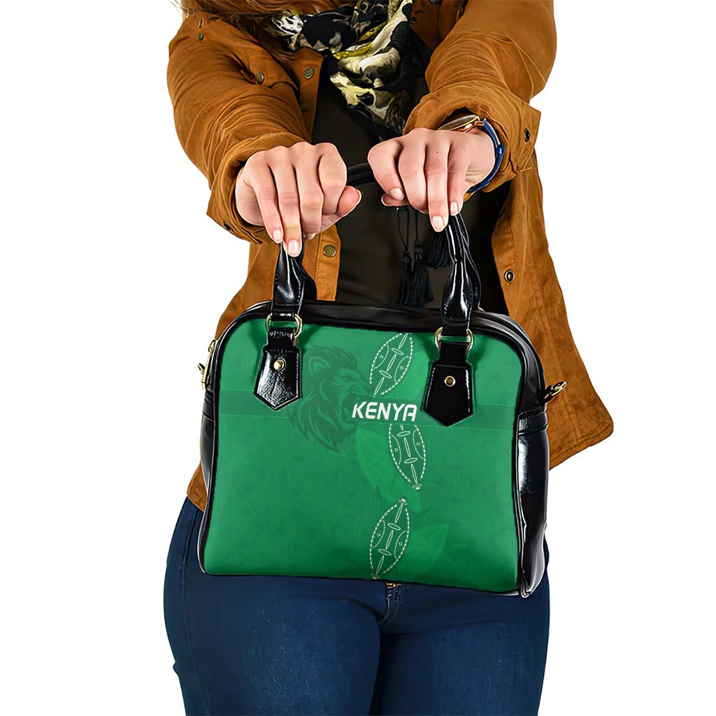 Kenya Rugby Shoulder Handbag Go Champions Simbas - Green Color