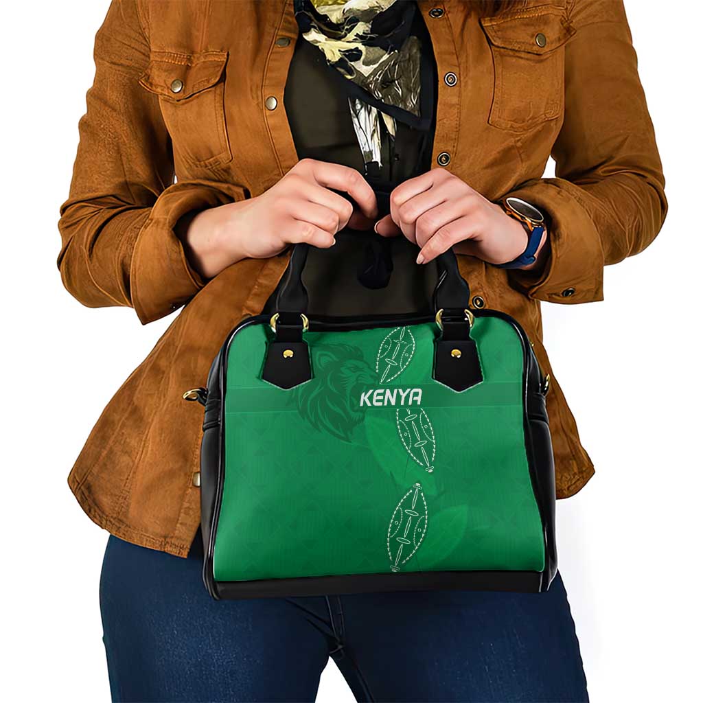 Kenya Rugby Shoulder Handbag Go Champions Simbas - Green Color