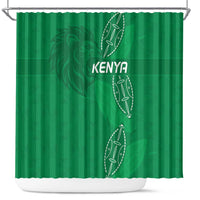 Kenya Rugby Shower Curtain Go Champions Simbas - Green Color